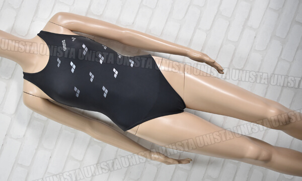 ARENA アリーナ AHFLO01 XOバック型 ハイカット 女子競泳水着 ブラック