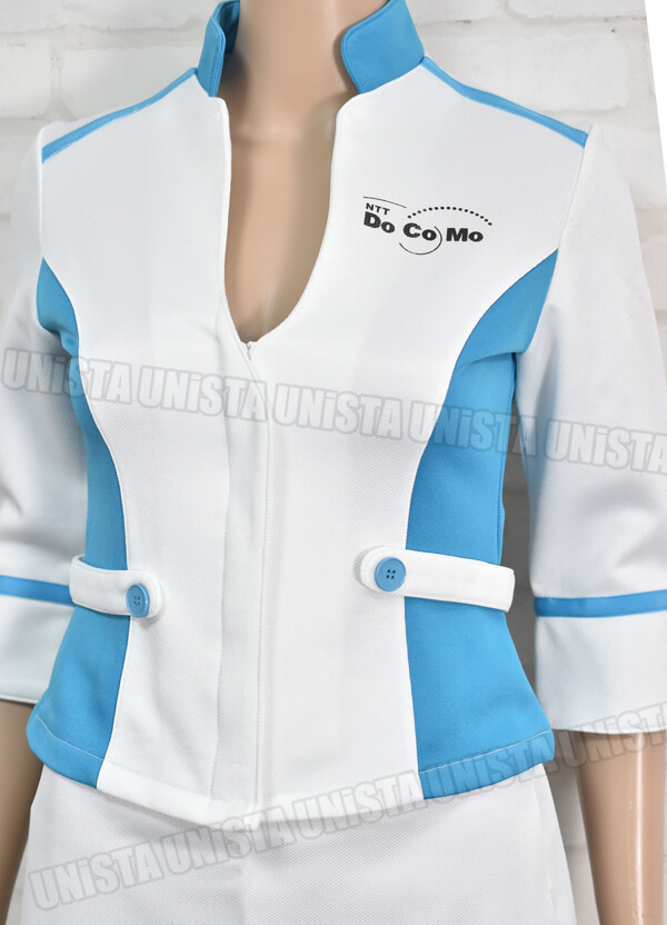 正規品 ORDER UNIFORM オーダーユニフォーム NTT Docomo ドコモ キャンペーンガール衣装 ホワイト・ブルー2