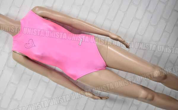 AIRMOVE エアムーブ 女子体操競技 ノースリーブレオタード 蛍光ピンク