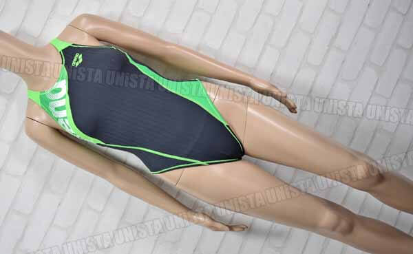 ARENA アリーナ SAR-1150W DOUBLEMAT F ダブルマットF RIMIC ハイカット 女子競泳水着 ブラック グリーン