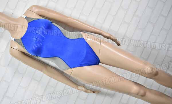 SPEEDO スピード FASTSKIN-FS2 ファーストスキンFS2 女子競泳水着 ブルー グレー mizuno期